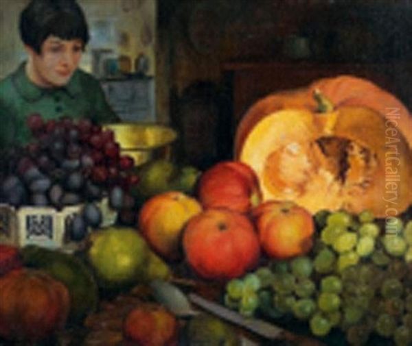 Fruits D'automne Oil Painting by Ivan Thiele