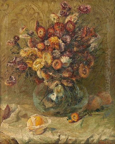 Vase Fleuri Oil Painting by Alexander Thielens