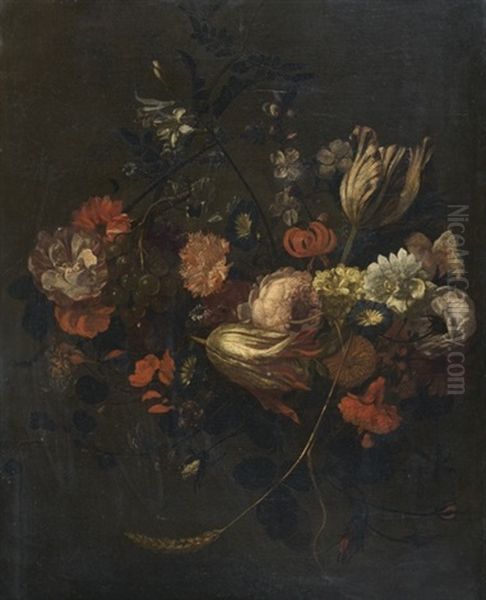 Jetee De Fleurs Oil Painting by Gaspard Thielens