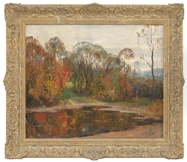 Autumn Reflections Oil Painting by Anthony Thieme