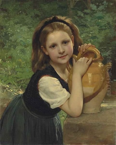 At The Well Oil Painting by Charles Victor Thirion