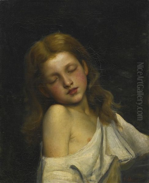 In A Dream Oil Painting by Charles Victor Thirion