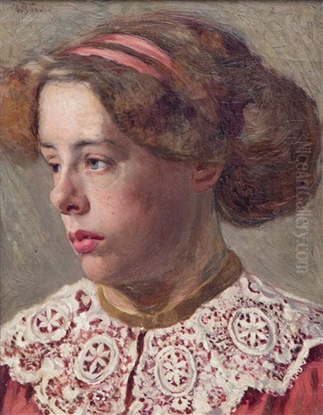 Portrait Of Dora Arntzenius Oil Painting by Willem Bastiaan Tholen