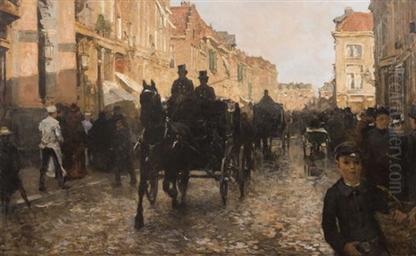 After The Rainfall Oil Painting by Willem Bastiaan Tholen