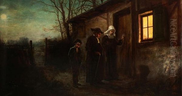 Errand Of Mercy Oil Painting by James Crawford Thom