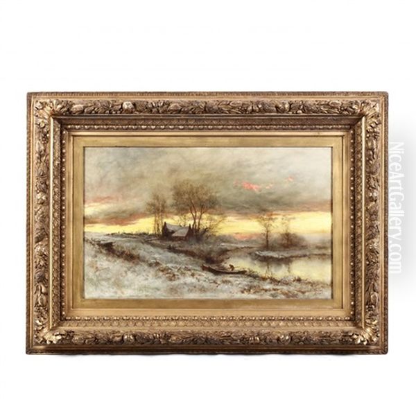 Winter Light Oil Painting by James Crawford Thom