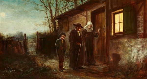 Errand Of Mercy Oil Painting by James Crawford Thom