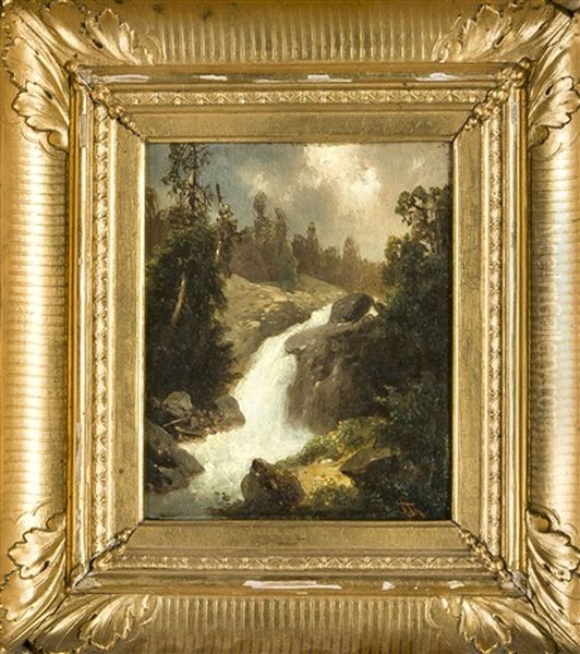 ''wasserfall'' by Josef Thoma the Younger