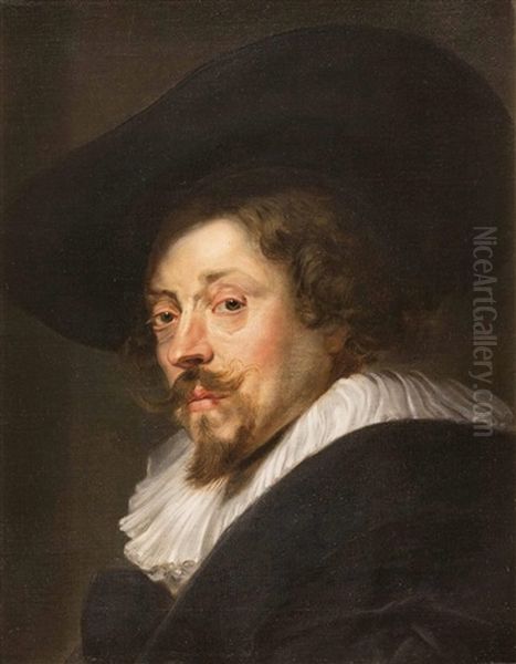 Selbstbildnis Rubens Oil Painting by Franz Thomas