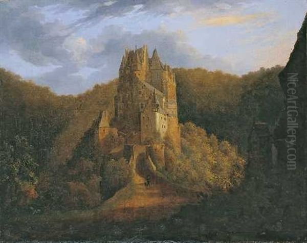 Burg Eltz Oil Painting by Johannes Thomas