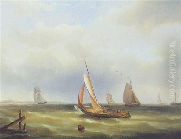 Marine Oil Painting by Pieter Hendrik Thomas