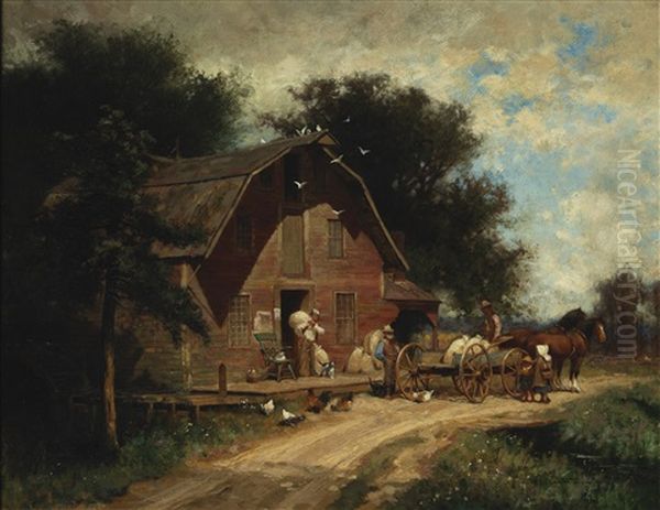 In The Deep South Oil Painting by Alfred Wordsworth Thompson