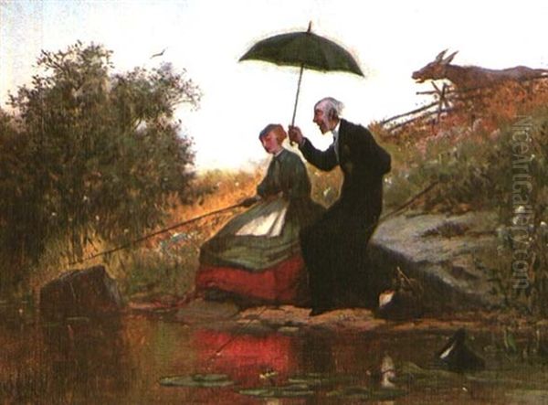 No Fool Like An Old Fool Oil Painting by Alfred Wordsworth Thompson