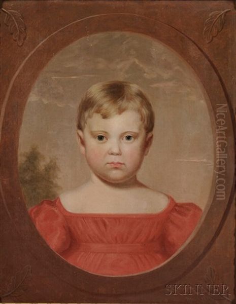 Portrait Of A Young Child Oil Painting by Cephas Giovanni Thompson