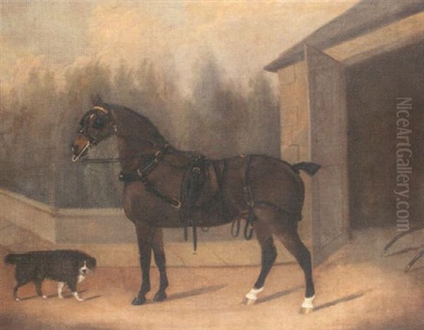 The Carriage Horse Oil Painting by Clifton Thompson