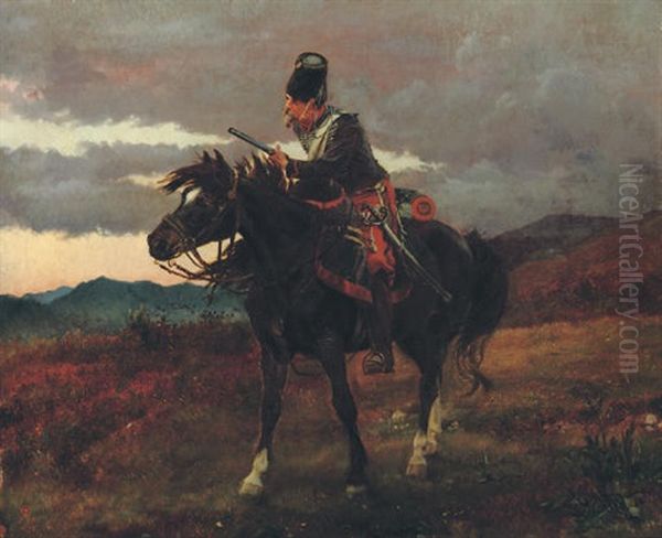 Chasseur Vedette Oil Painting by Elizabeth Southerden (Lady Butler) Thompson