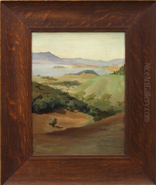 View Of Mt. Talampais Oil Painting by Hannah Thompson