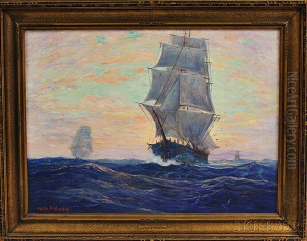 The Vanishing Race Oil Painting by Walter Whitcomb Thompson