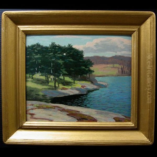 A Muskoka Lake Oil Painting by George Thomson