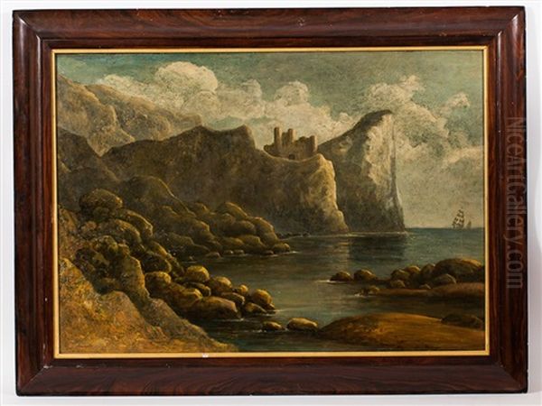 Castle On The Coast Oil Painting by John Thomson