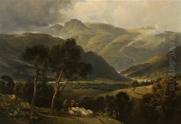 Highland Landscape Oil Painting by John Thomson