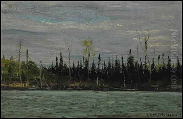 Mississagi Oil Painting by Tom Thomson