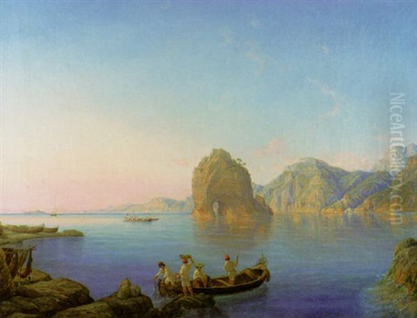 Capri Oil Painting by Frederik Thoening