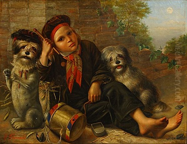 De Tamboer Oil Painting by Gustav Thonnard