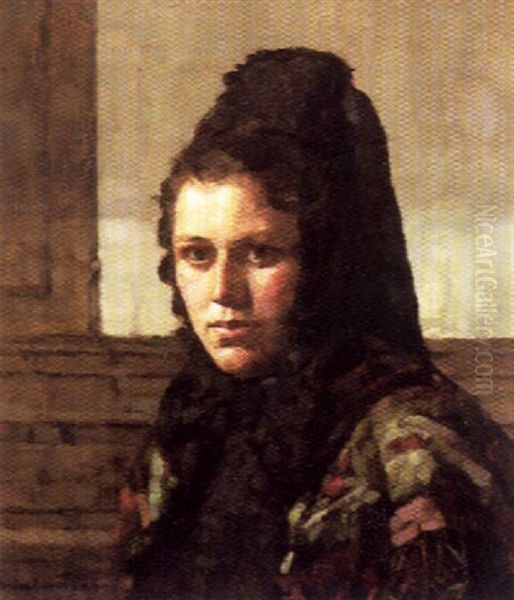 Frauenportrat Oil Painting by Walter Thor