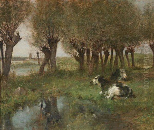 Mittagsruhe Oil Painting by Otto von Thoren