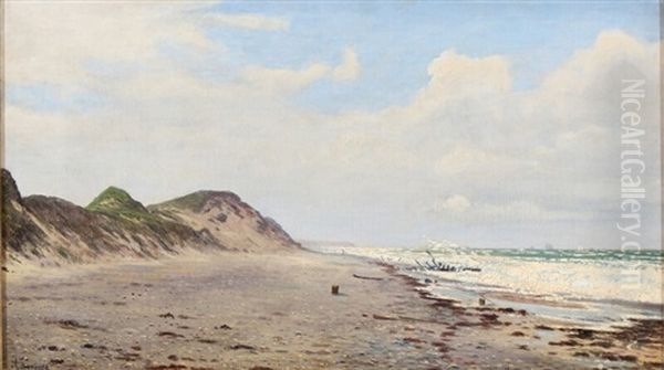 The Coast Of Skagen Oil Painting by Anton Erik Christian Thorenfeld