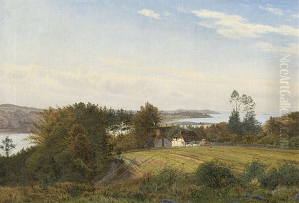 Ansicht Von Svendborgsund Bei Thorseng Am Grosen Belt In Danemark Oil Painting by Anton Erik Christian Thorenfeld