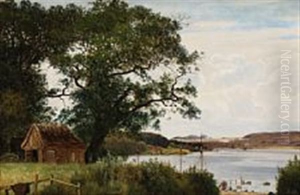 View From Troense, Svendborg Sund, Funen Oil Painting by Anton Erik Christian Thorenfeld