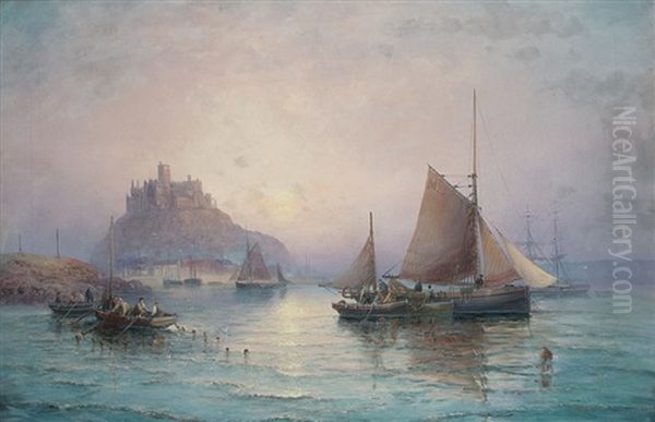 Morgen Am St. Michael's Mount Oil Painting by Georges William Thornley