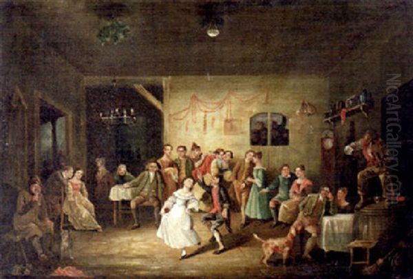 The Dance Oil Painting by Thomas Bangs Thorpe