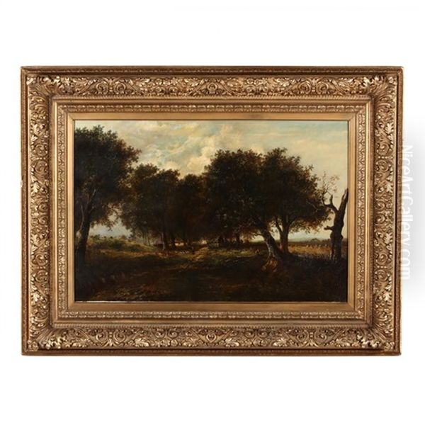 Pastoral Landscape Oil Painting by Joseph Thors