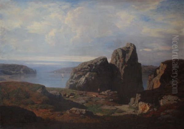 Cote Bretonne Oil Painting by Pierre Thuillier