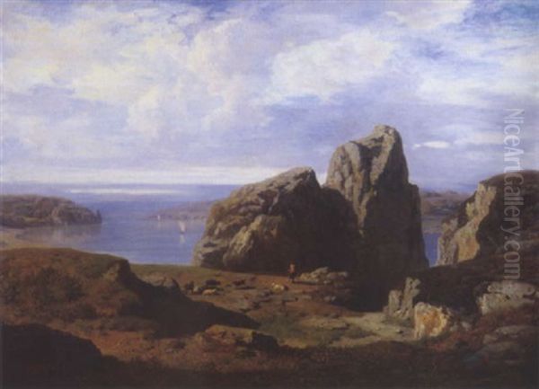 Paysage De Sicile Oil Painting by Pierre Thuillier