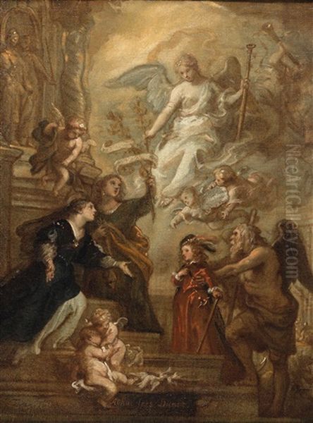 An Allegory Of William Oil Painting by Theodor Van Thulden