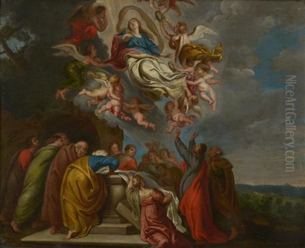 L'ascension De La Vierge Oil Painting by Theodor Van Thulden