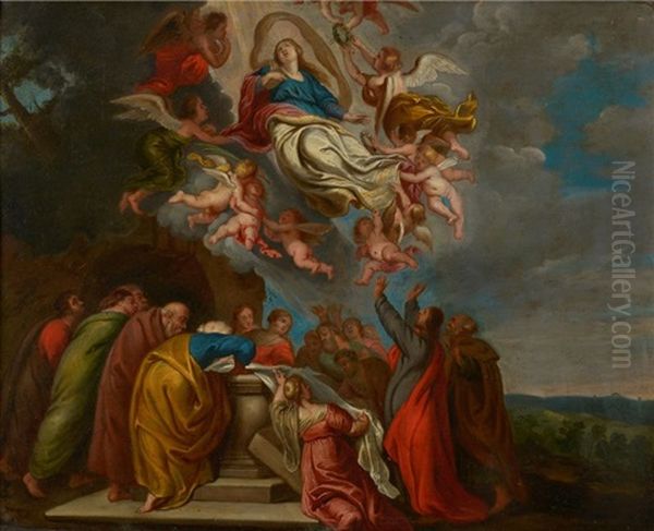 L'ascension De La Vierge Oil Painting by Theodor Van Thulden