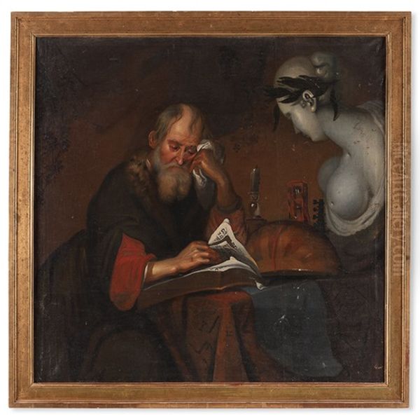 Heraclitus Oil Painting by Christian von Thum the Elder