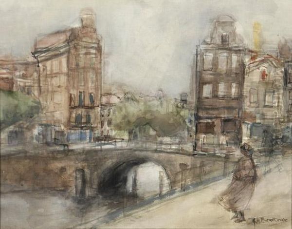 The Bridge Oil Painting by George Hendrik Breitner