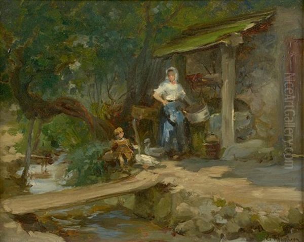 Blanchisseuse by Gabriel Edouard Thurner