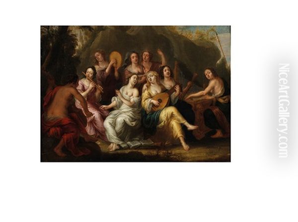 Scene De Concert, Les Neuf Muses Oil Painting by Pieter Thys