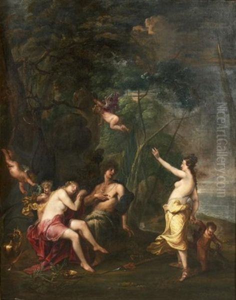 Sans Titre (cephale Et Procris?) Oil Painting by Pieter Thys