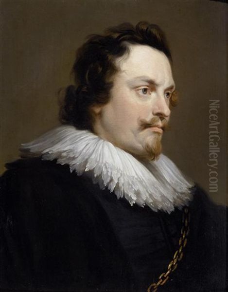 Portrait Eines Edlen Herren (frederik De Marselaer?) Oil Painting by Pieter Thys