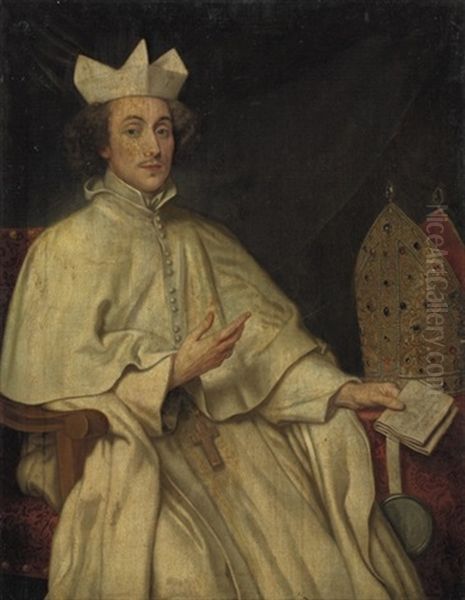 Portrait Of Herman Joseph Van Der Porter, Abbot Of Saint Michael's Oil Painting by Pieter Thys