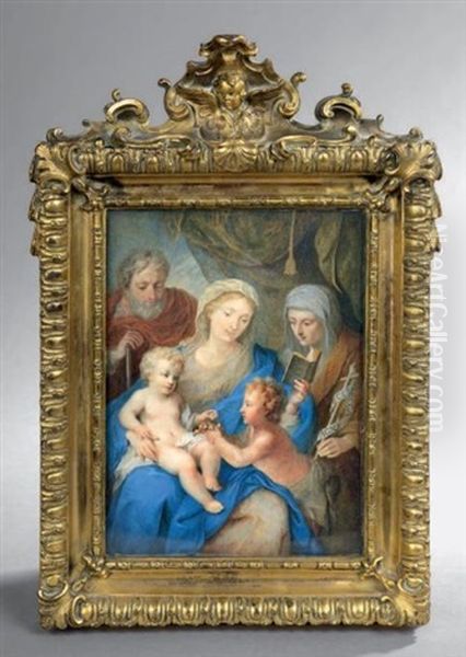 La Sainte Famille Oil Painting by Theresa Tibaldi