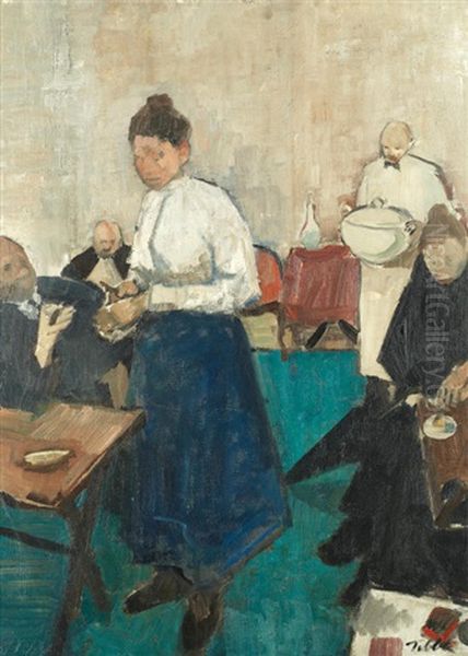 Cafe Scene by Geoffrey Tibble